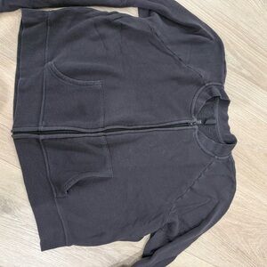 Skims grey Zip-Up Sweatshirt